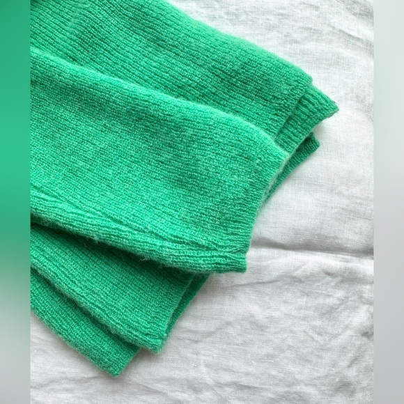 Sézane Gaspard Cardigan color Sea Bright Green, Size XS - Picture 6 of 7